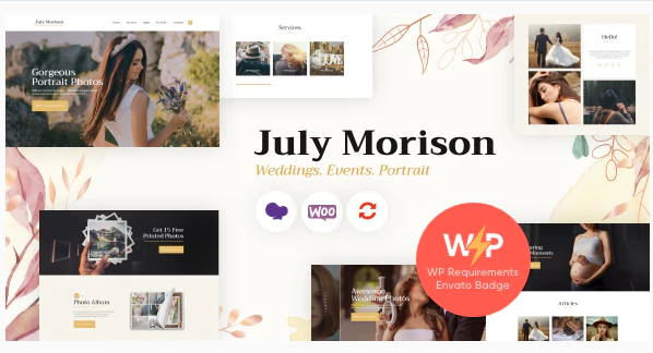 July Morison Videographer WordPress Theme