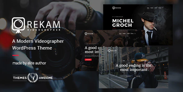 Rekam Modern Videographer WordPress Theme